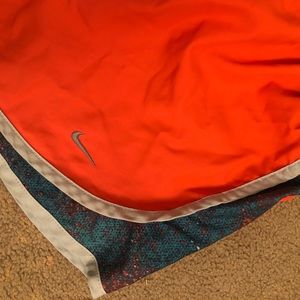 Orange galaxy Nike dri-fit Shorts